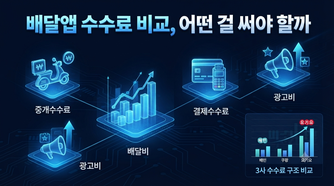 배달앱 수수료 비교, 어떤 걸 써야 할까