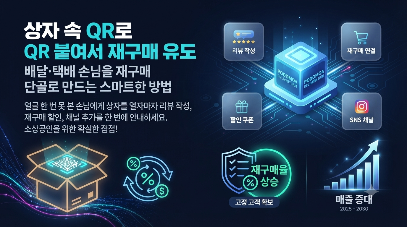 택배·배달 상자에 QR 붙여서 재구매 유도하는 법