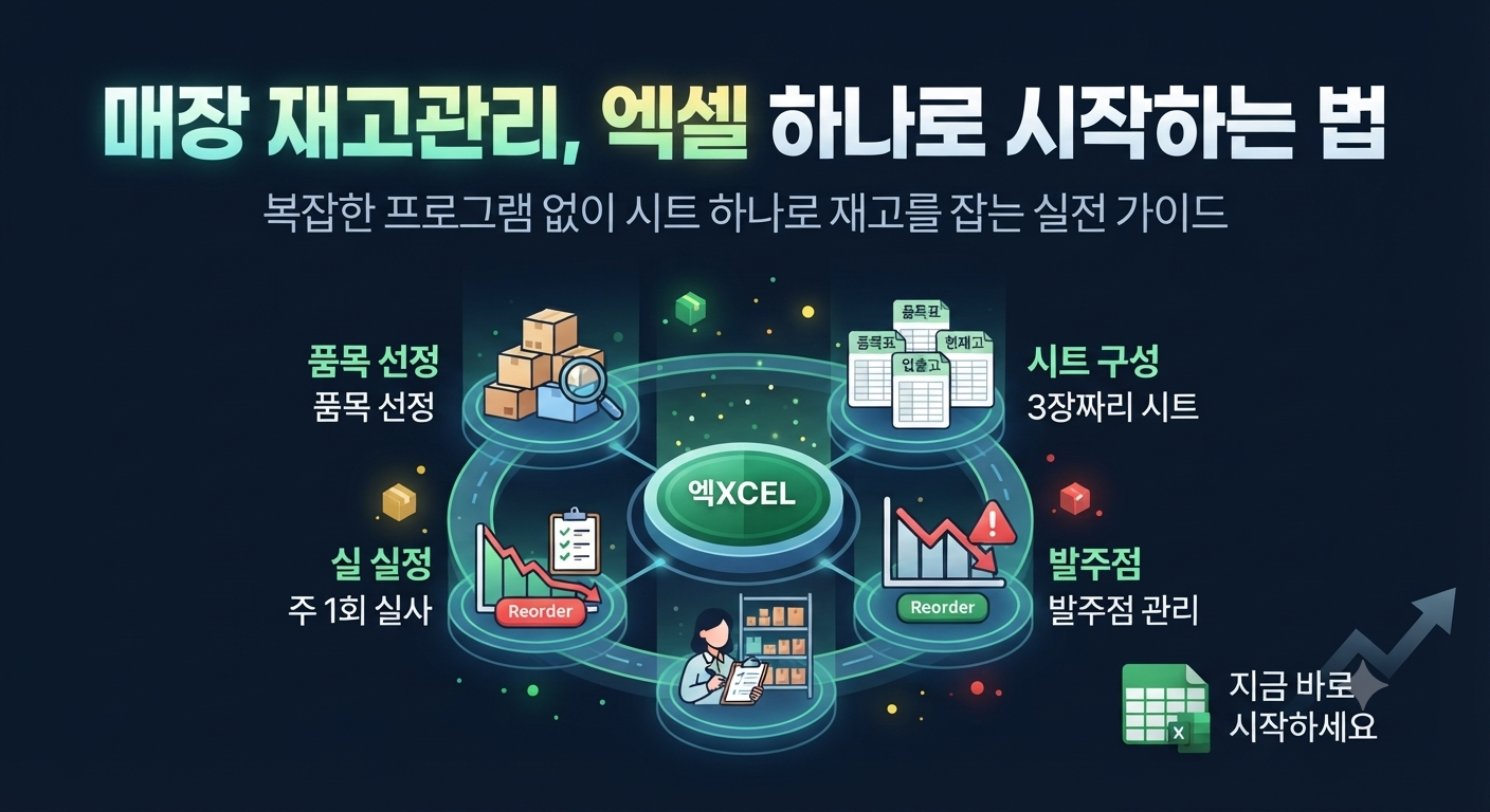 매장 재고관리, 엑셀 하나로 시작하는 법
