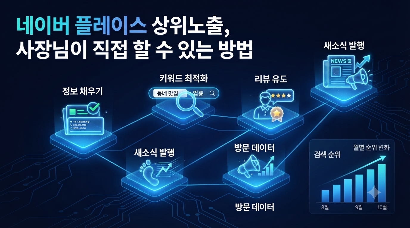 네이버 플레이스 상위노출, 사장님이 직접 할 수 있는 방법