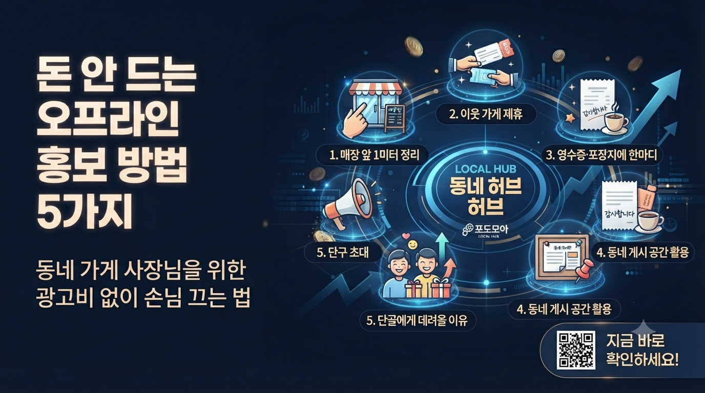 돈 안 들이고 매장 홍보하는 법 – 오프라인 마케팅 아이디어 5가지