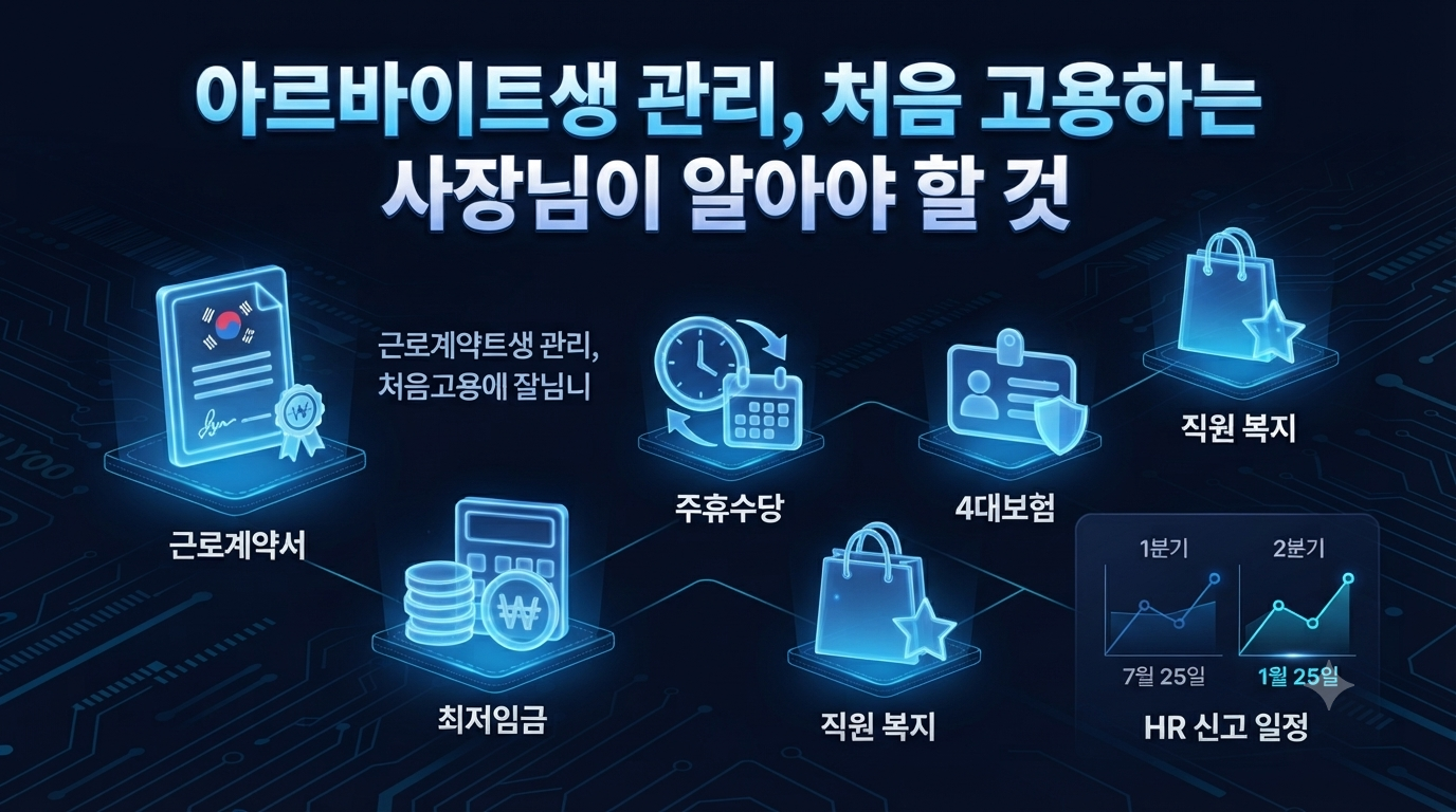 아르바이트생 관리, 처음 고용하는 사장님이 알아야 할 것