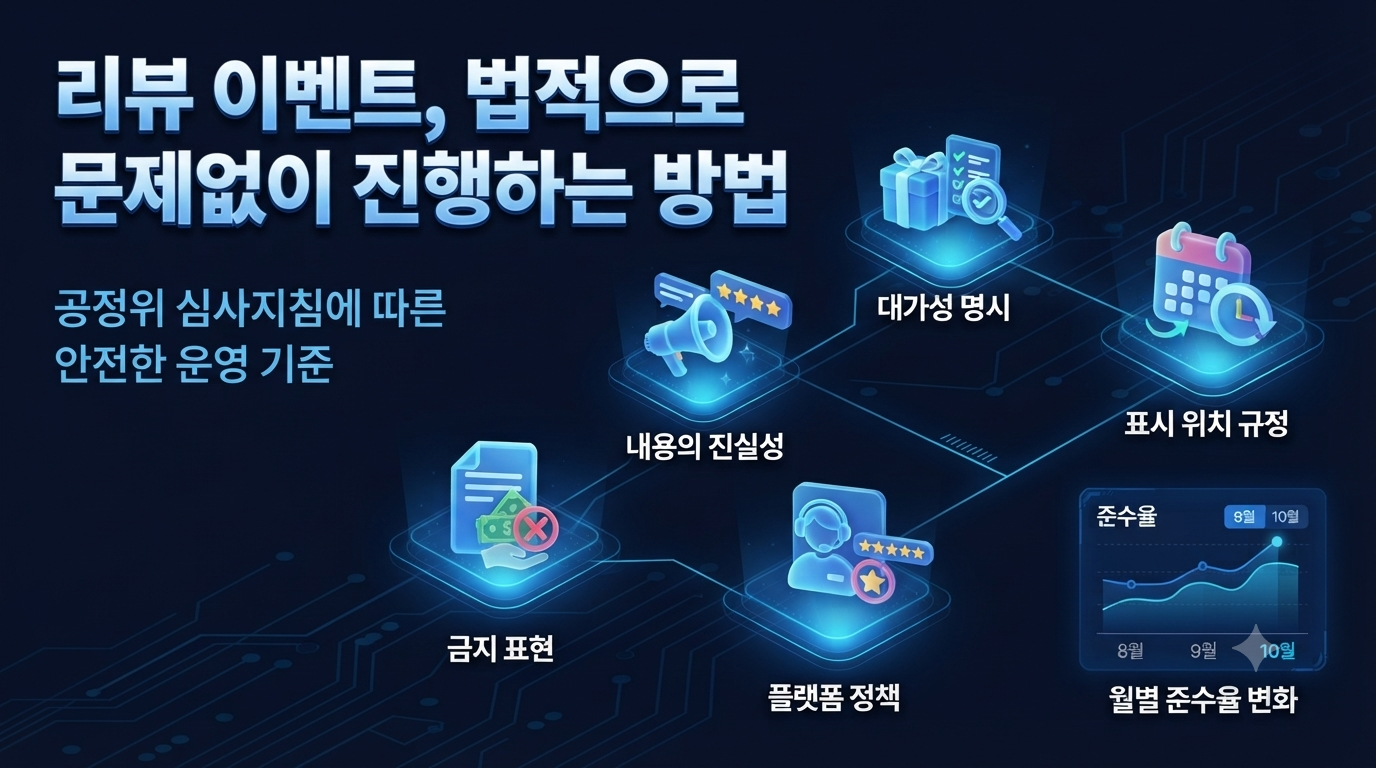 리뷰 이벤트 안내문 쓰기 전에, 법적으로 문제없는 방법