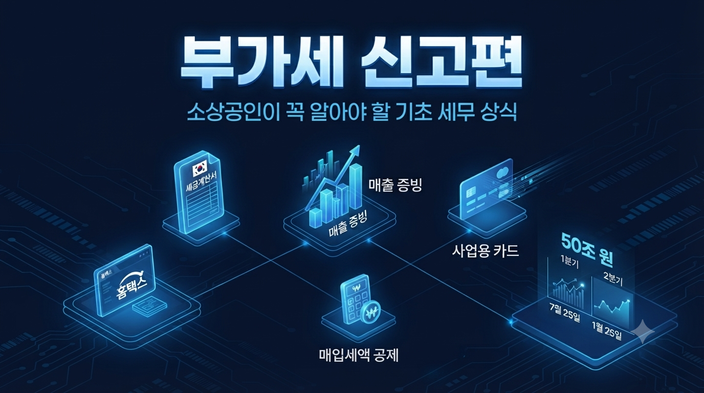 소상공인이 꼭 알아야 할 기초 세무 상식 (부가세 신고편)